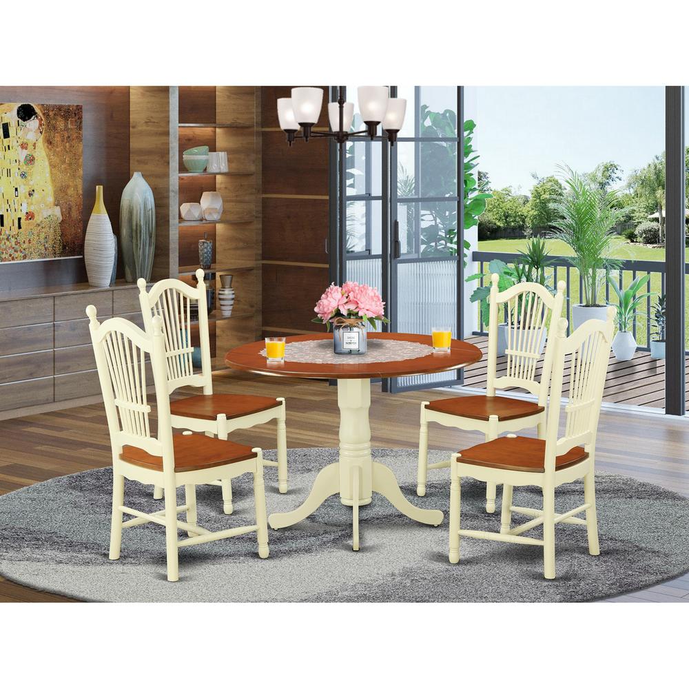 5  Pc  Kitchen  nook  Dining  set  -  Kitchen  dinette  Table  and  4  Kitchen  Chairs. Picture 1