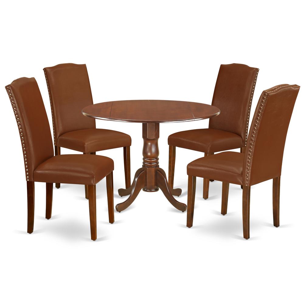 Dining Room Set Mahogany, DLEN5-MAH-66. Picture 1