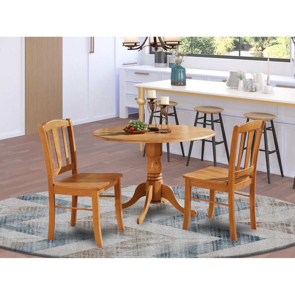 3  Pc  Kitchen  Table  set-Kitchen  Dining  nook  and  2  dinette  Chairs  Chairs. Picture 1