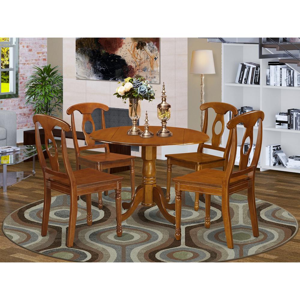 5  PC  Kitchen  nook  Dining  set-breakfast  nook  and  4  dinette  Chairs. Picture 1