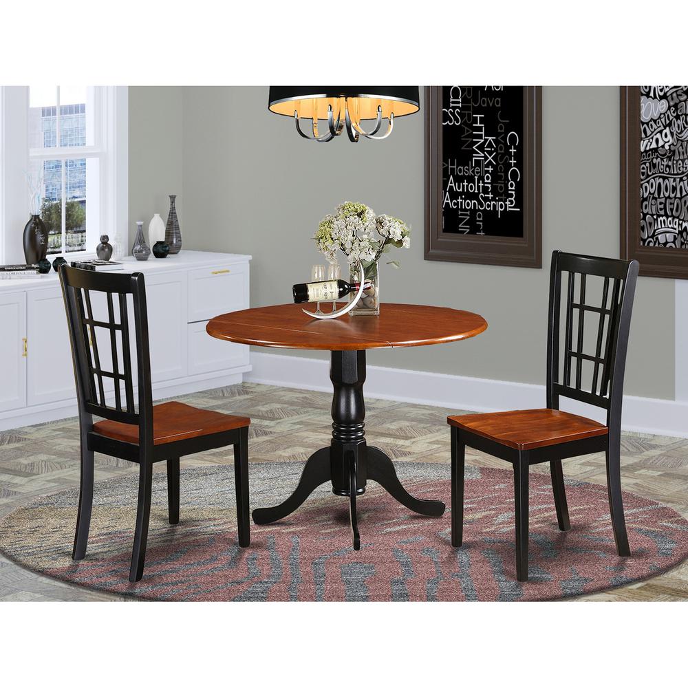 3  PC  small  Kitchen  Table  set-Kitchen  Table  and  2  dinette  Chairs.. Picture 2