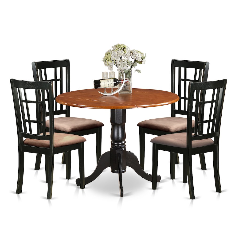 5  PC  Kitchen  Table  set-Dining  Table  and  4  Wood  Kitchen  Chairs. Picture 1