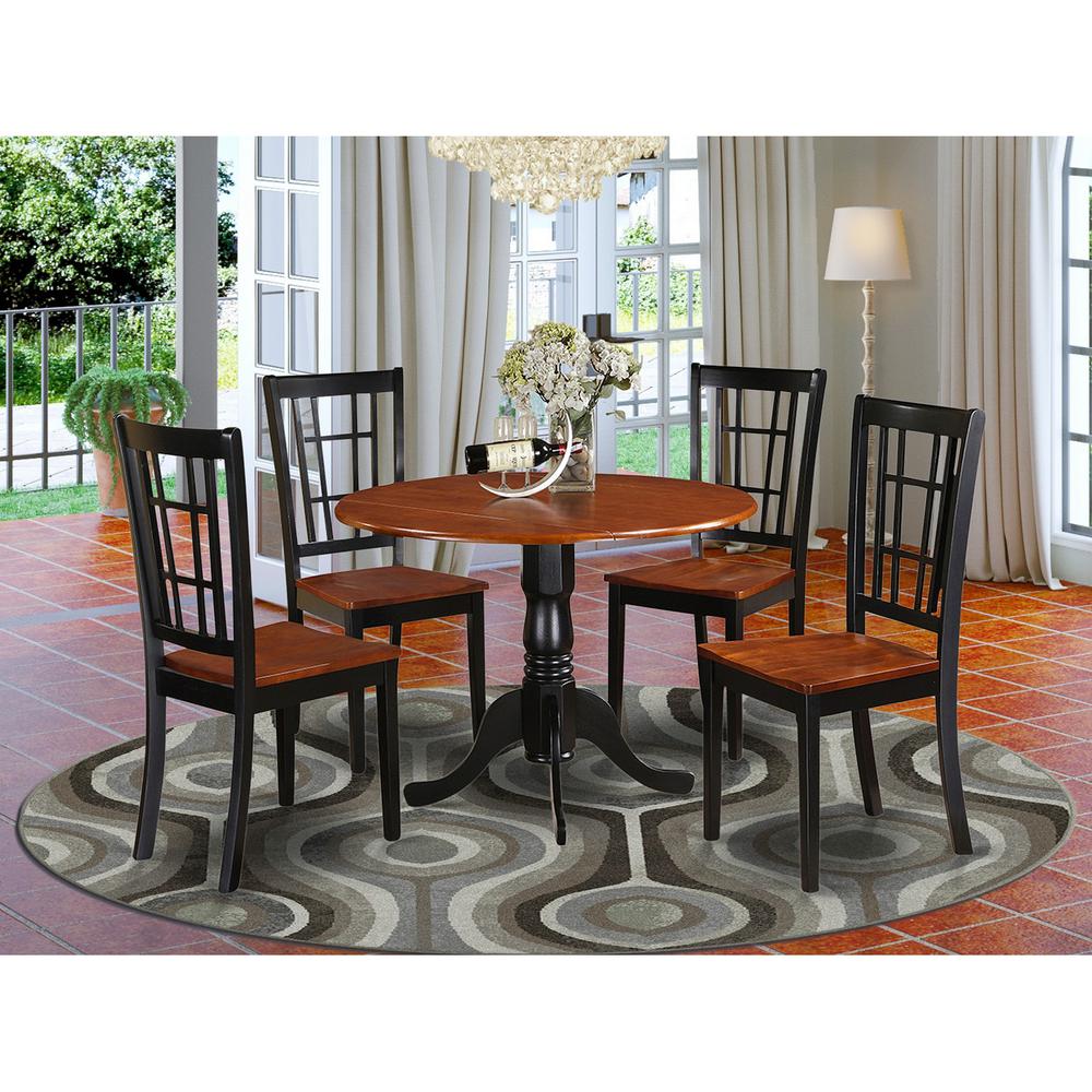 5  Pc  Kitchen  nook  Dining  set-Kitchen  Table  and  Kitchen4  Chairs. Picture 1