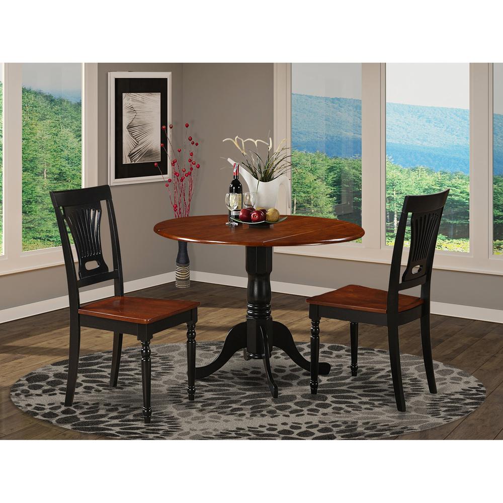 3  Pc  small  Kitchen  Table  and  Chairs  set-round  Table  and  2  dinette  Chairs.. Picture 1