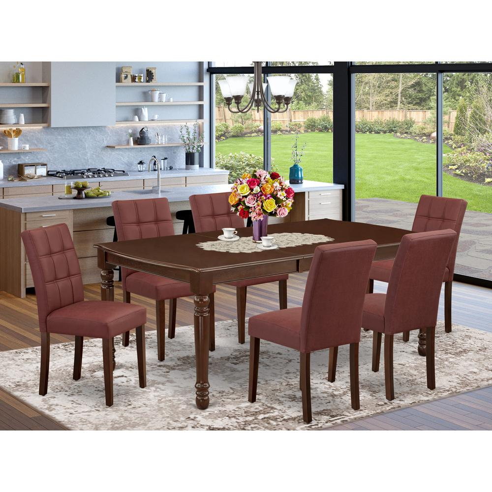 7 Piece Dining Table Set contain A Dining Room Table. Picture 1