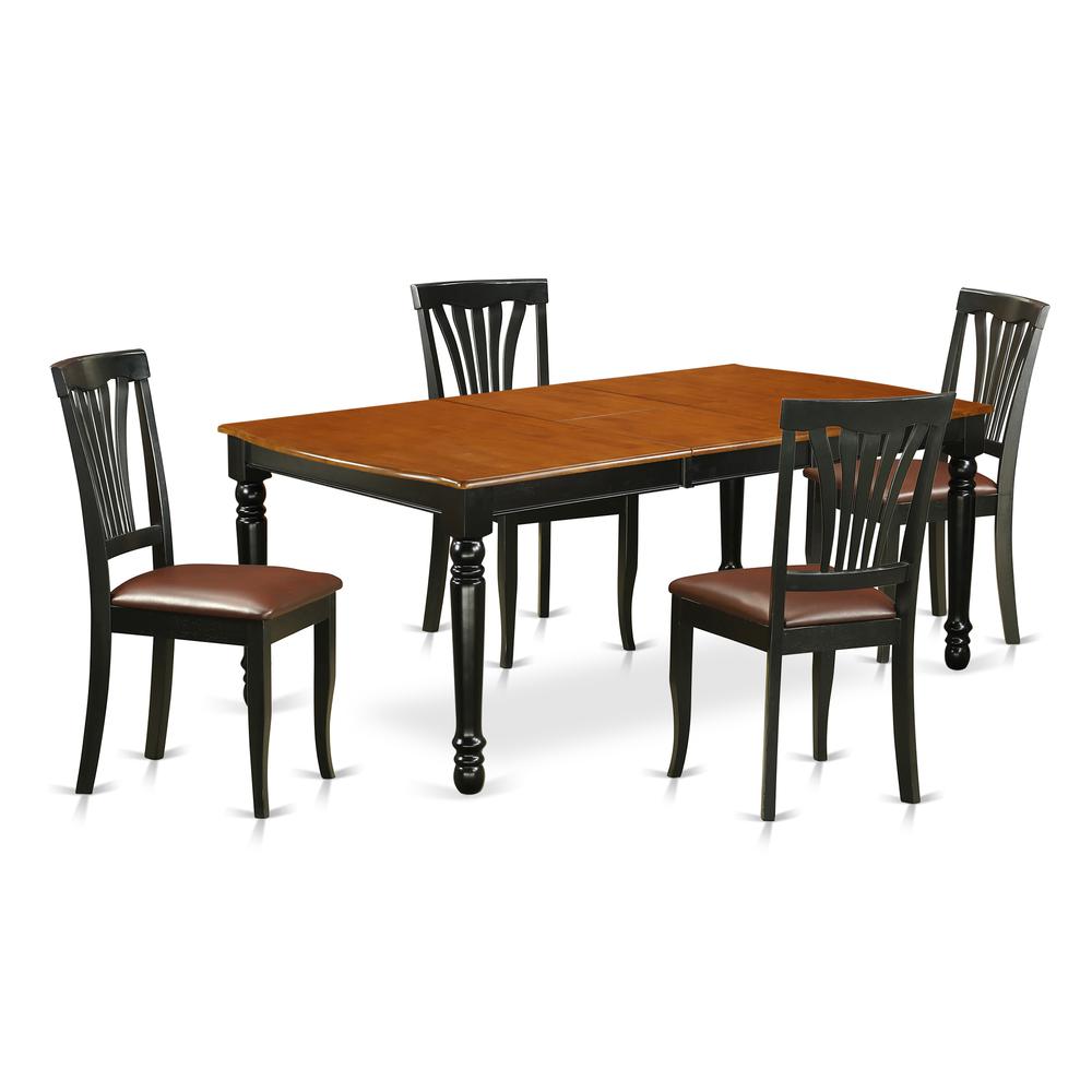 Dining Room Set Black & Cherry, DOAV5-BCH-LC. Picture 1