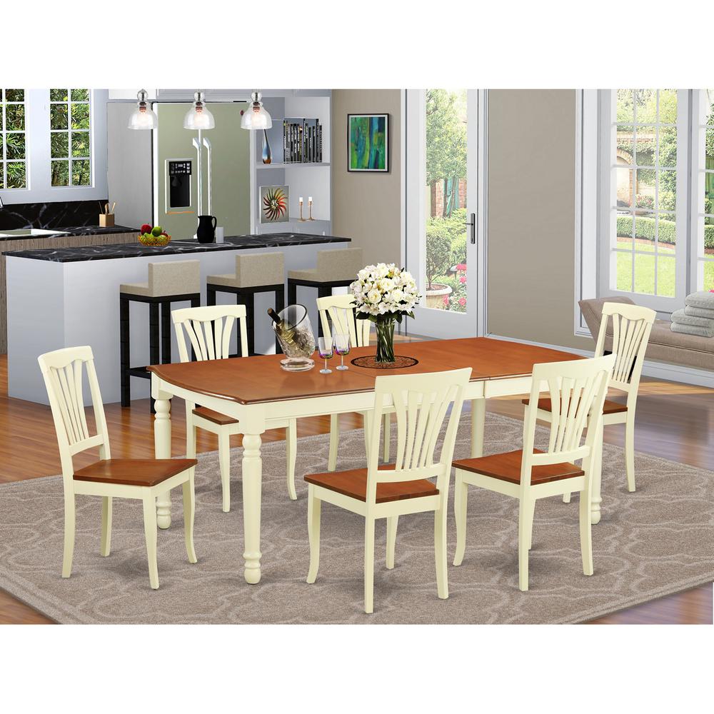 7  Pc  dinette  Table  set  -Kitchen  dinette  Table  and  6  Dining  Chairs. Picture 1