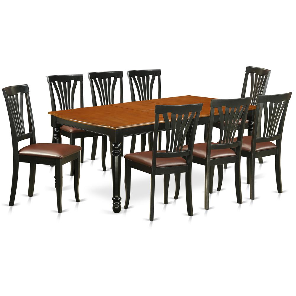 Dining Room Set Black & Cherry, DOAV9-BCH-LC. Picture 1
