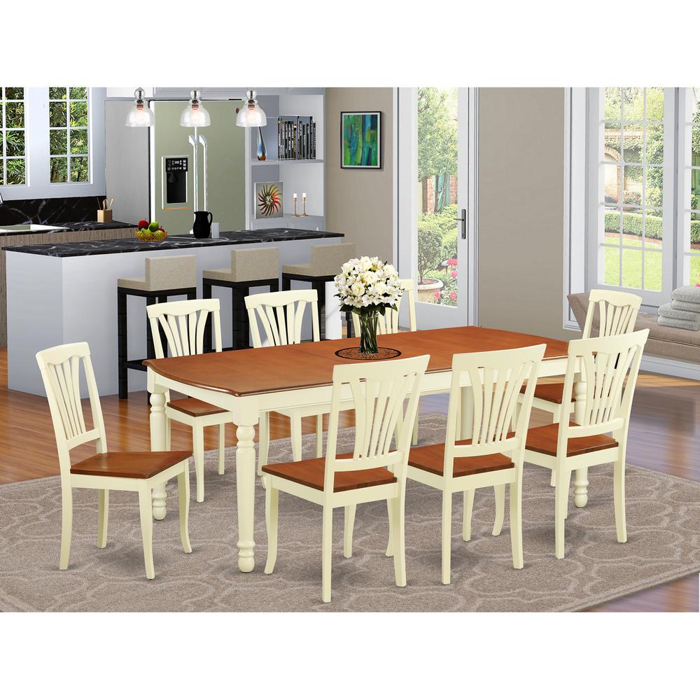 9  Pc  Dining  room  set  -Dining  Table  and  8  Dining  Chairs. Picture 1