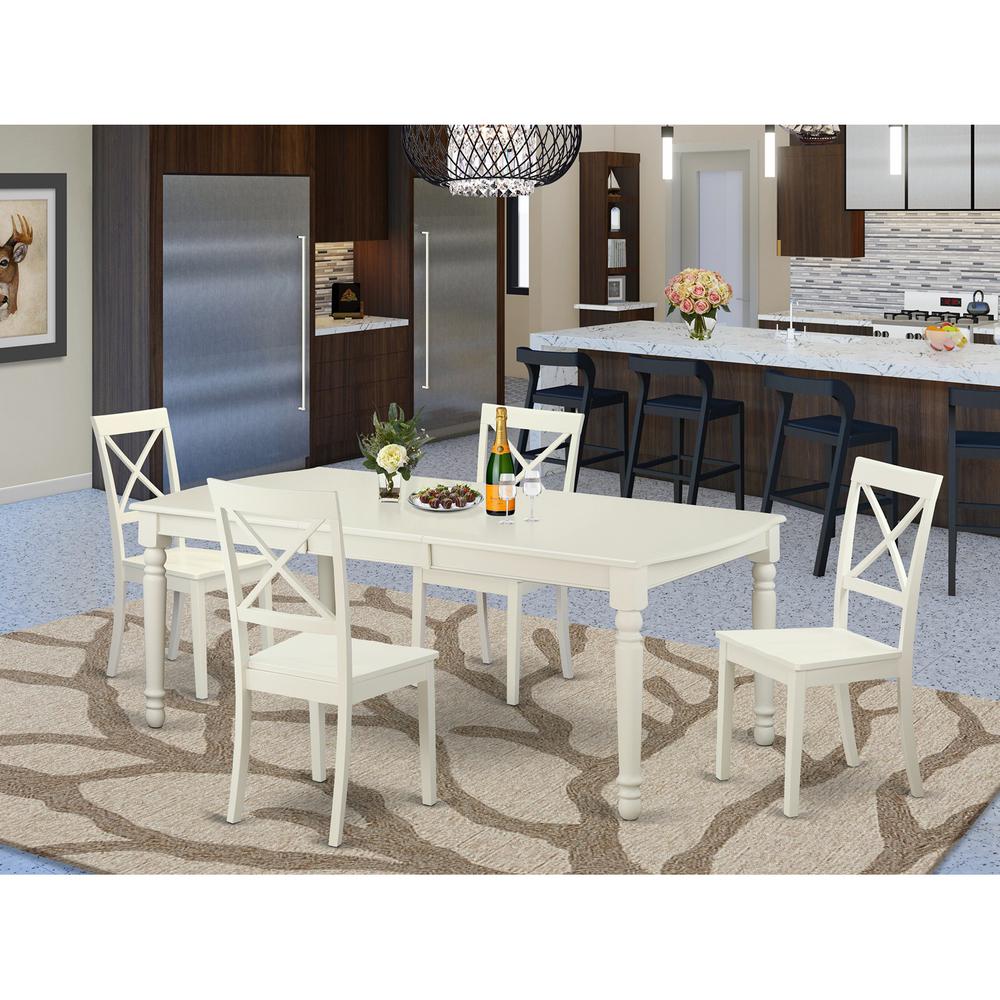 5  Pc  dinette  set  -Kitchen  Table  and  4  Dining  Chairs. Picture 1