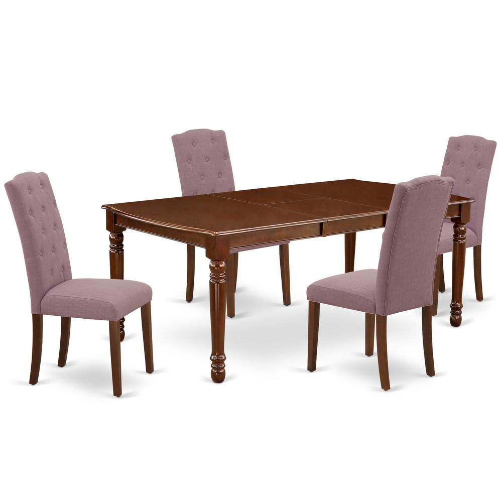 Dining Room Set Mahogany, DOCE5-MAH-10. Picture 1