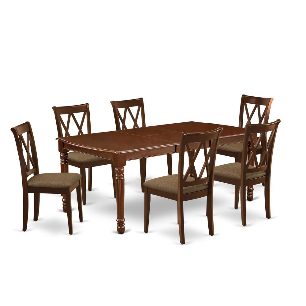 Dining Room Set Mahogany, DOCL7-MAH-C. Picture 1