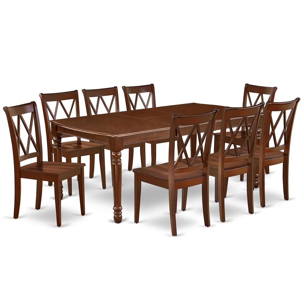 Dining Room Set Mahogany, DOCL9-MAH-W. Picture 1