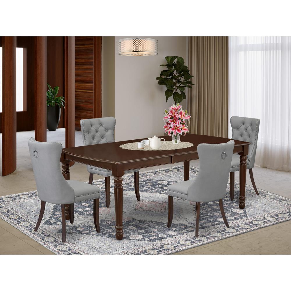 5 Piece Dining Room Set Consists of a Rectangle Wooden Table. Picture 1