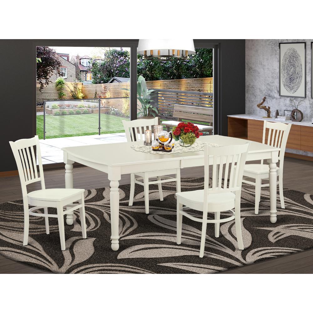5  PC  small  Kitchen  Table  set  for  4-Dining  Table  and  4  dinette  Chairs. Picture 1