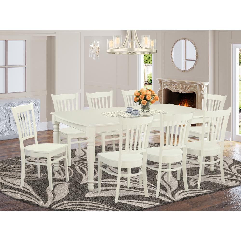 9  PC  Kitchen  nook  Dining  set  for  8-  Dining  Table  and  8  Dining  Chairs. Picture 1