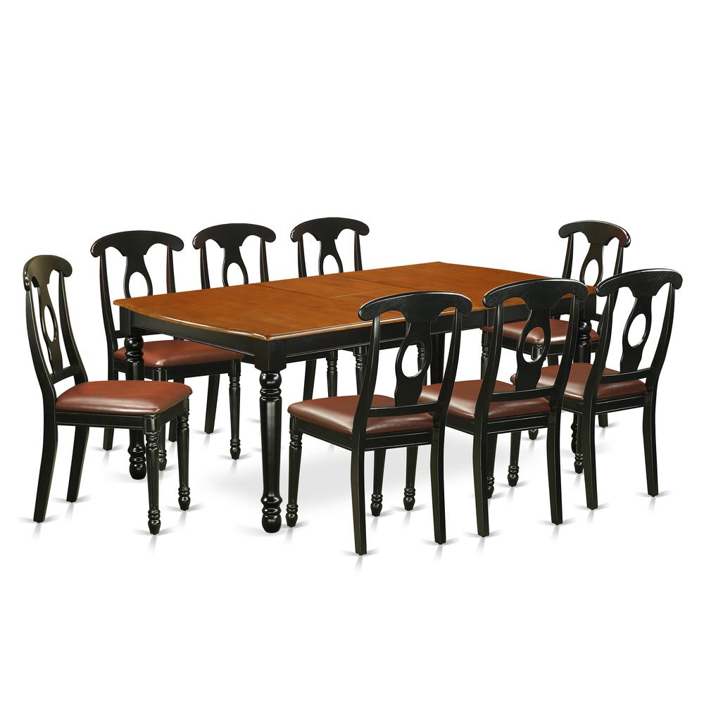 Dining Room Set Black & Cherry, DOKE9-BCH-LC. Picture 1