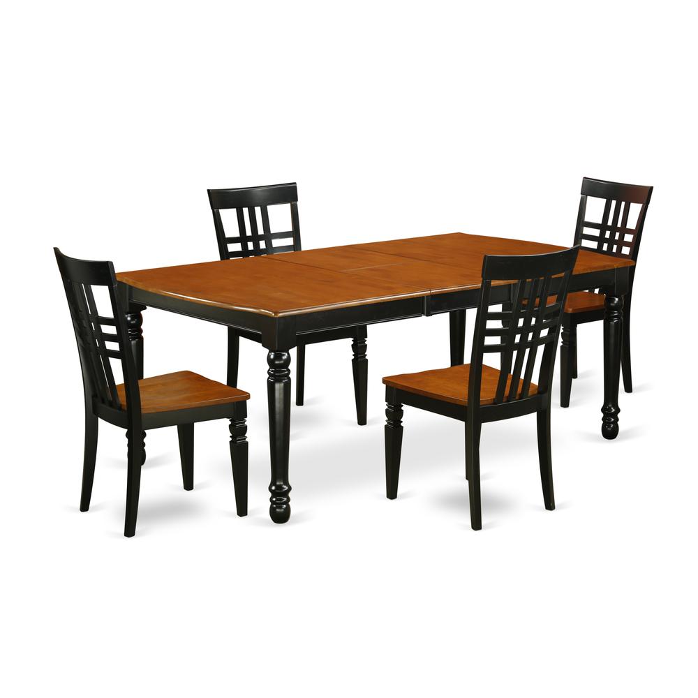 Dining Room Set Black & Cherry, DOLG5-BCH-W. Picture 1
