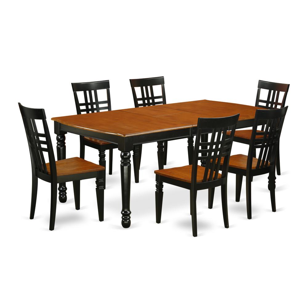 Dining Room Set Black & Cherry, DOLG7-BCH-W. Picture 1