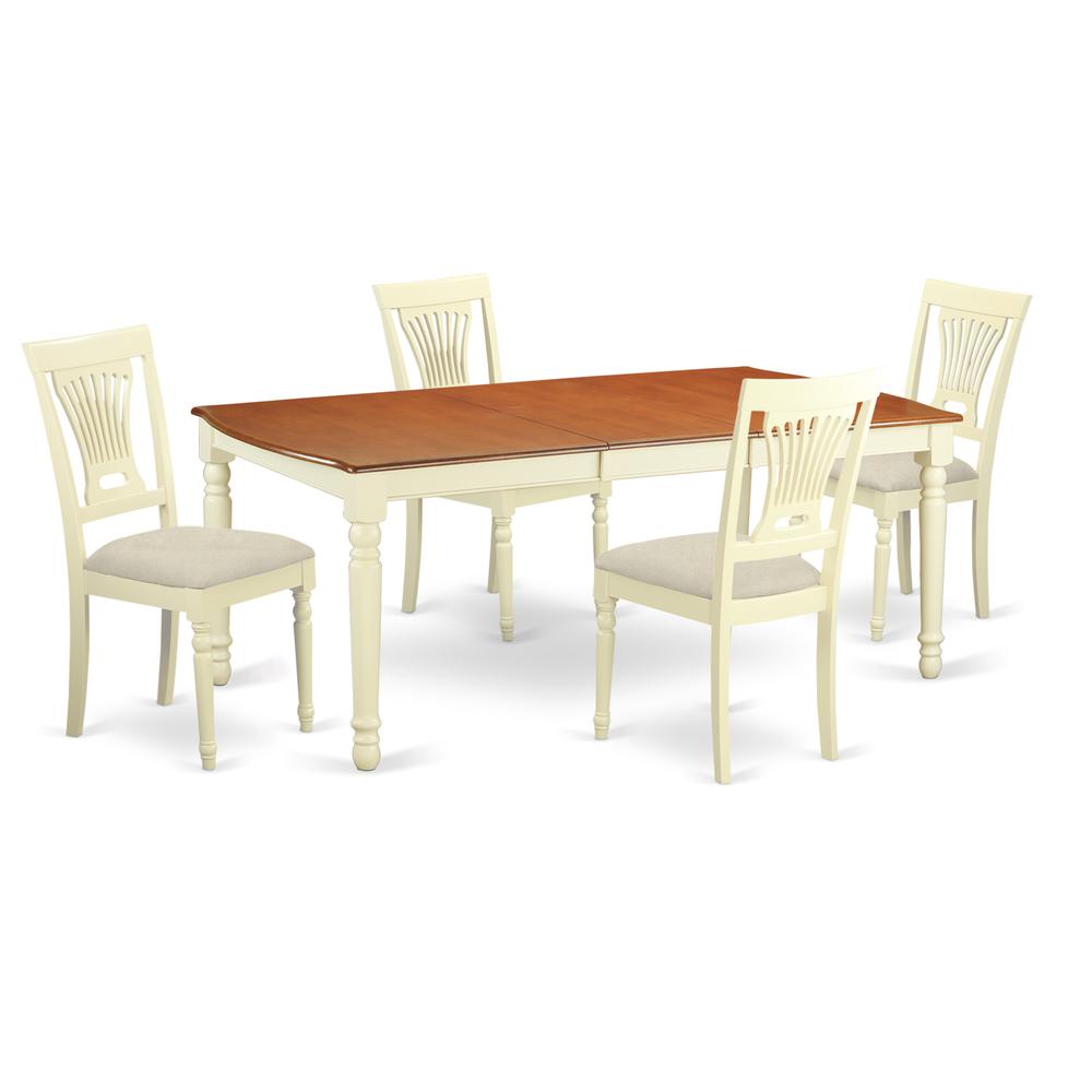 5  PC  dinette  Table  set  -  Kitchen  dinette  Table  and  4  Kitchen  Chairs. The main picture.