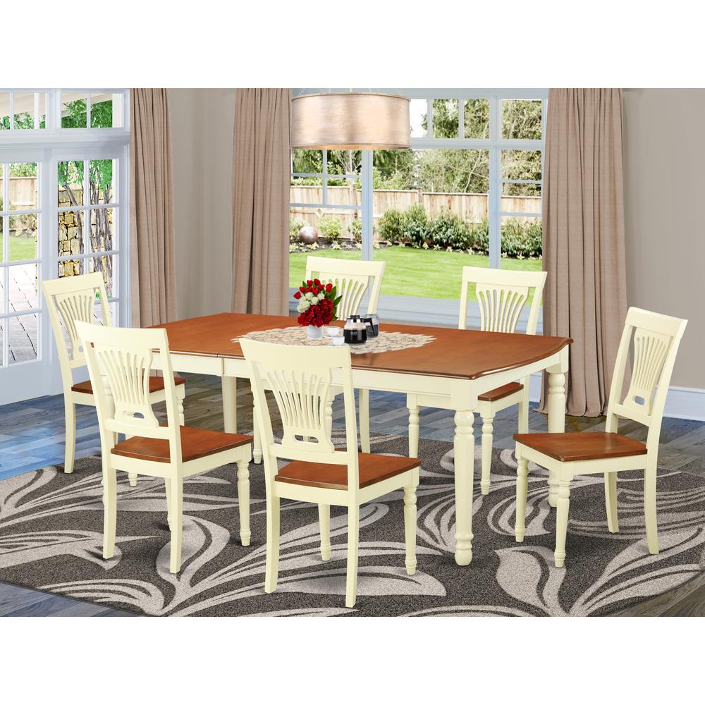 7  Pc  Dining  room  set  for  6-Table  and  6  Dining  Chairs. Picture 1