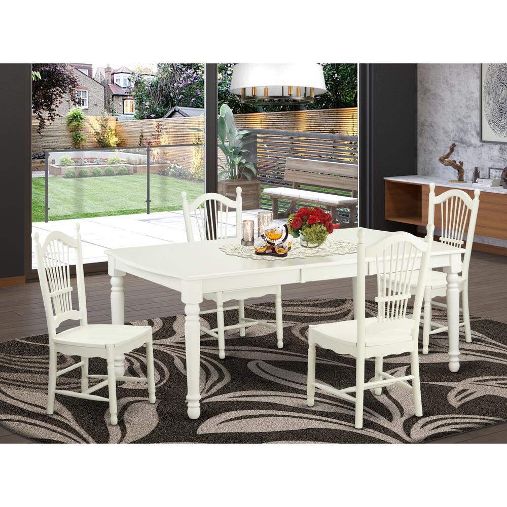 5  Pc  dinette  Table  set  -Kitchen  dinette  Table  and  4  Kitchen  Dining  Chairs. The main picture.