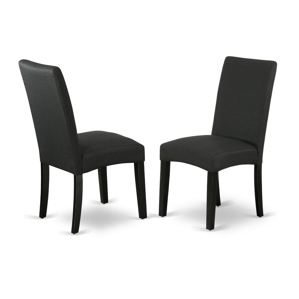 Dining Table- Dining Chairs, NODR3-BLK-24. Picture 4