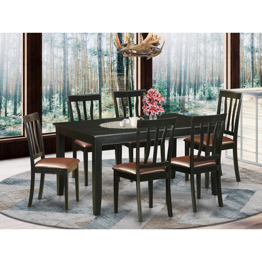 7  Pcs  Dining  room  sets  -Table  and  6  dinette  Chairs. Picture 1