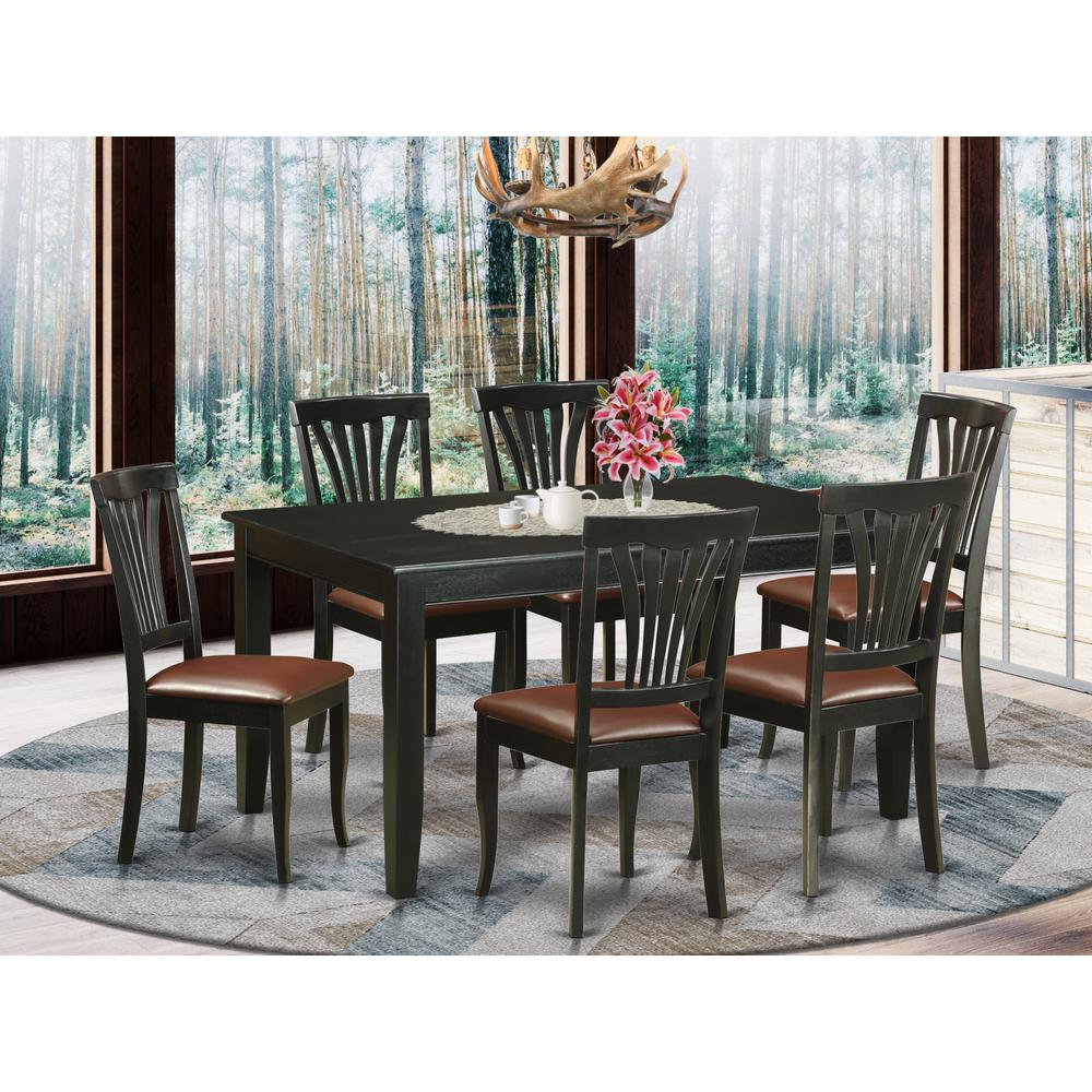 7  Pc  Dining  room  set  -Kitchen  Table  and  6  Dining  Chairs. Picture 1
