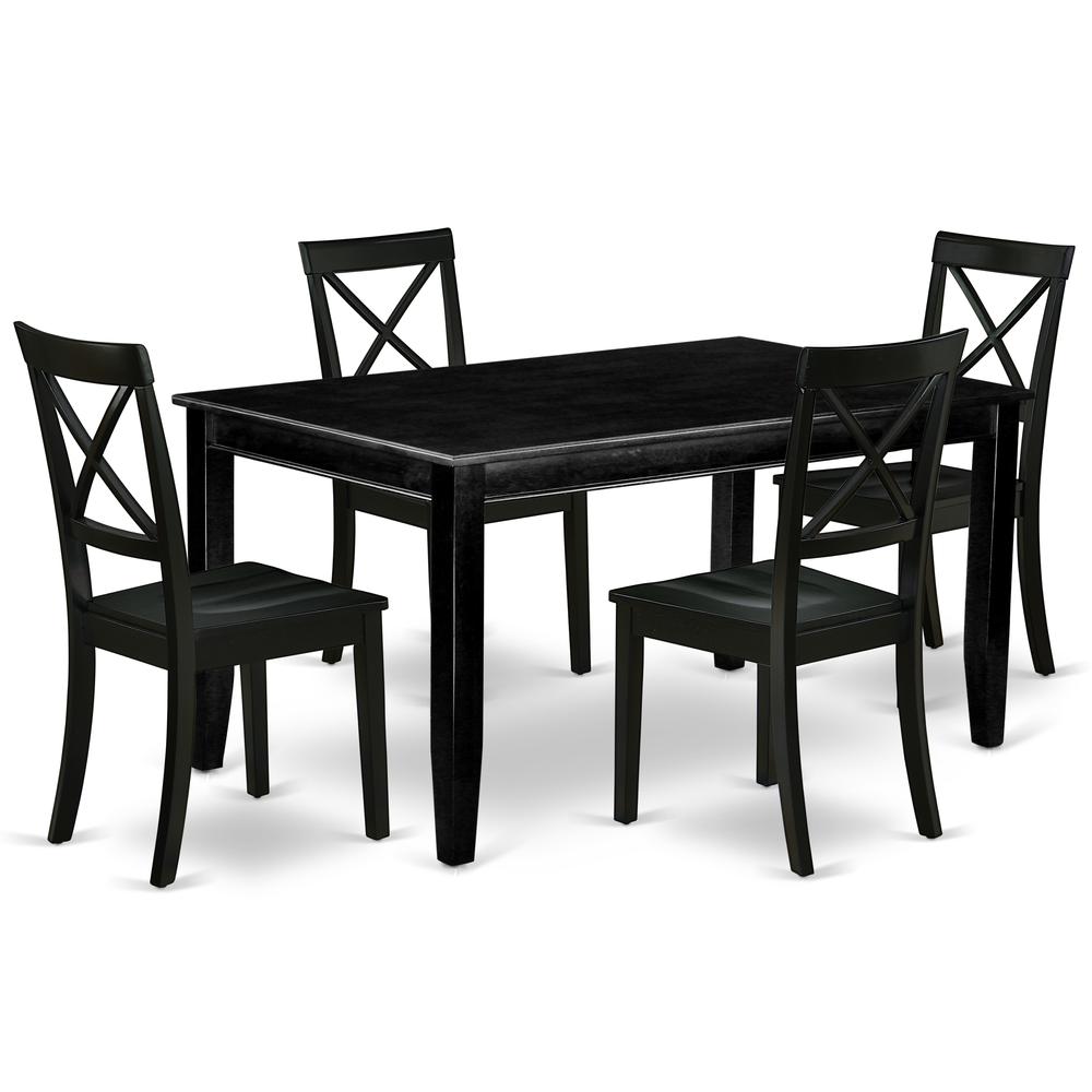 Dining Room Set Black, DUBO5-BLK-W. Picture 1