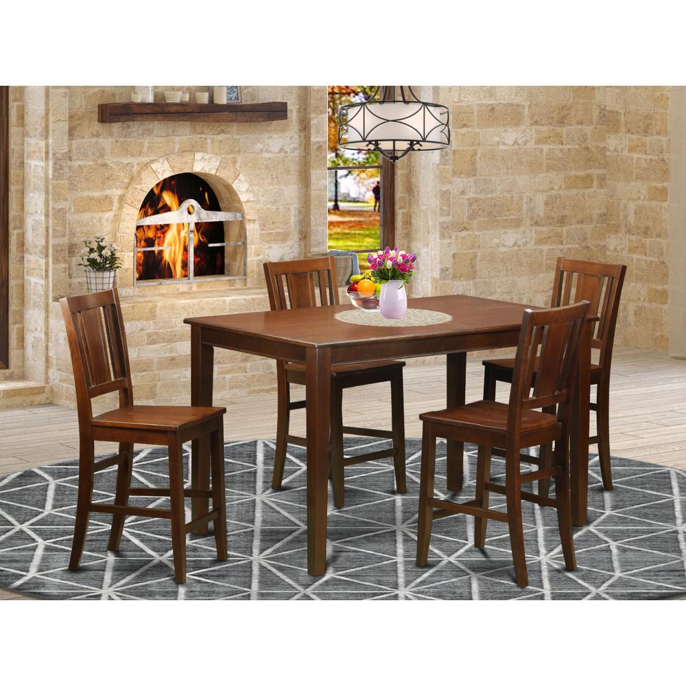 5  Pc  Counter  height  Table  set-  pub  Table  and  4  counter  height  chair.. Picture 2