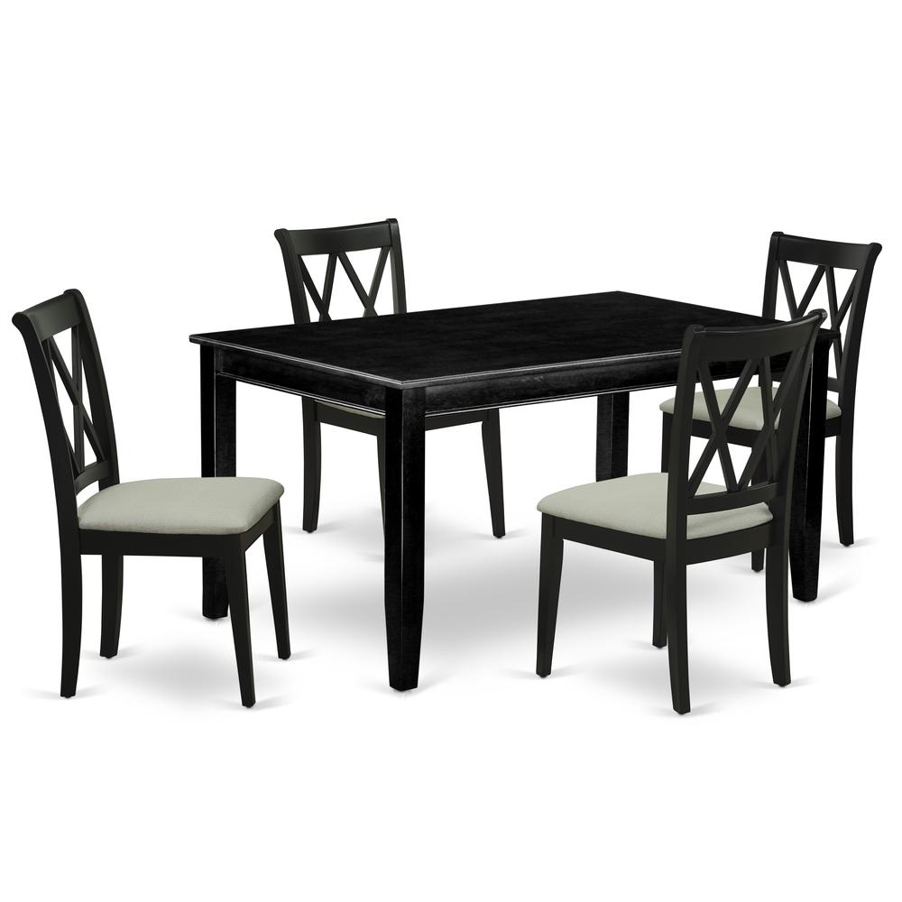 Dining Room Set Black, DUCL5-BLK-C. Picture 1