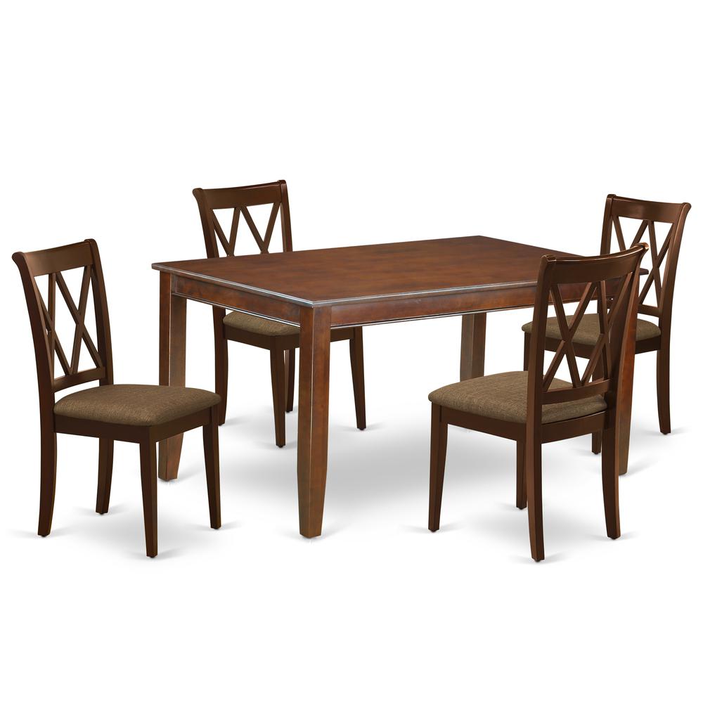 Dining Room Set Mahogany, DUCL5-MAH-C. Picture 1