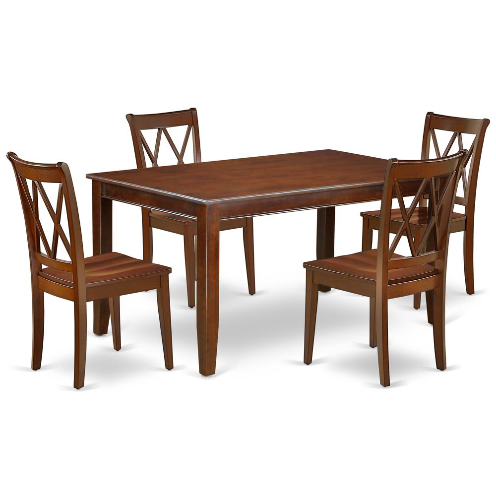 Dining Room Set Mahogany, DUCL5-MAH-W. Picture 1