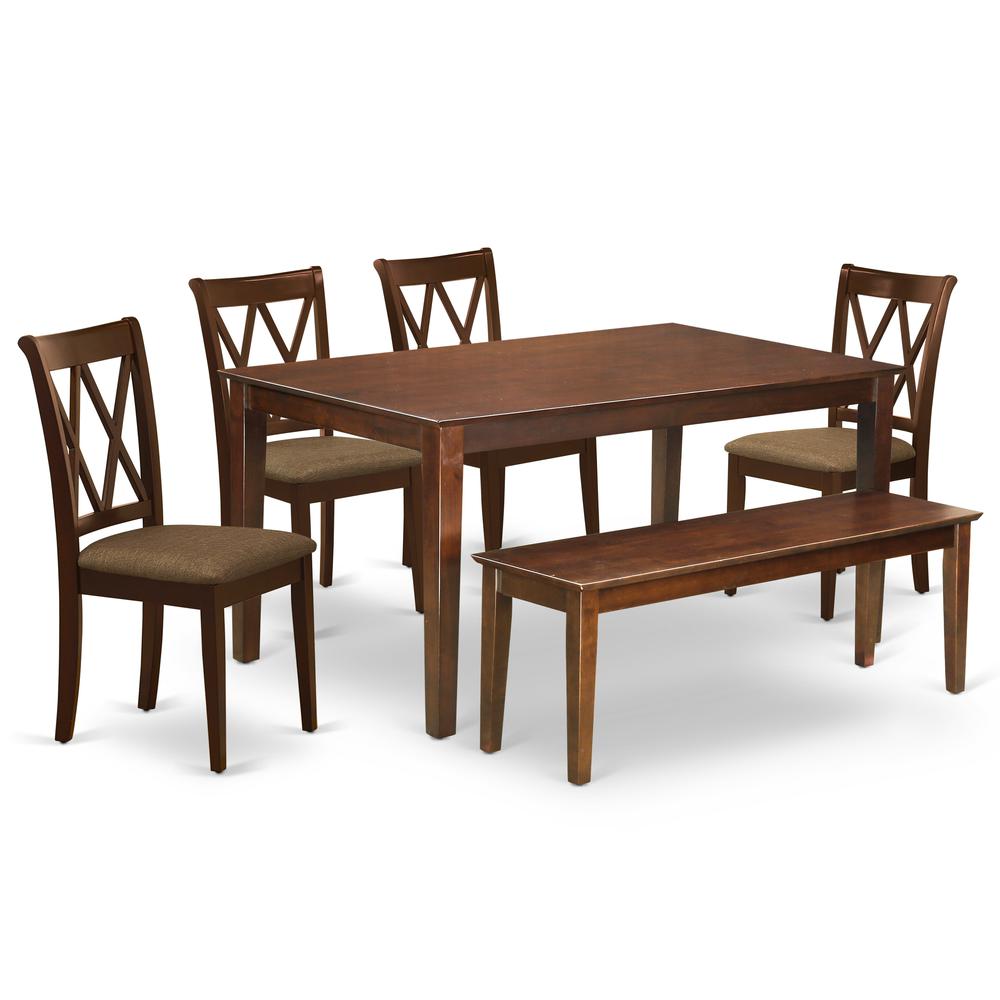 Dining Room Set Mahogany, DUCL6-MAH-C. Picture 1
