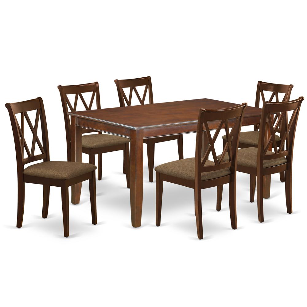 Dining Room Set Mahogany, DUCL7-MAH-C. Picture 1