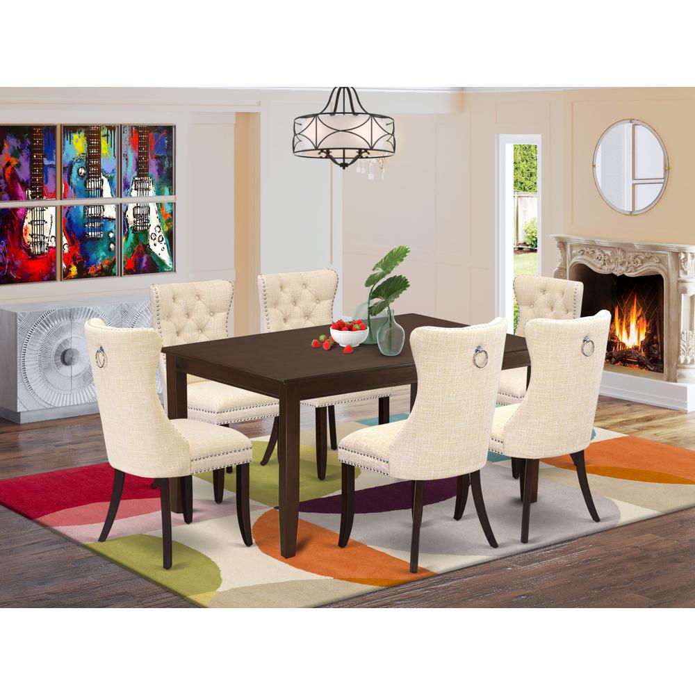 5 Piece Dinette Set Consists of a Rectangle Dining Table. Picture 1
