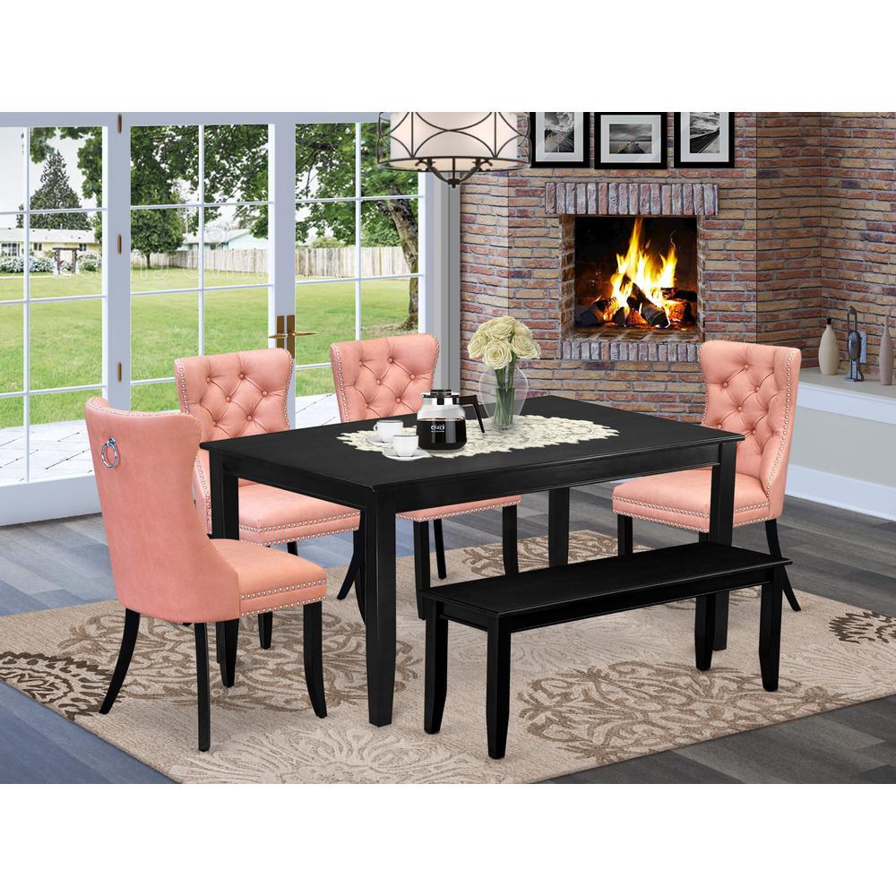 6 Piece Dining Set Consists of a Rectangle Kitchen Table. Picture 1