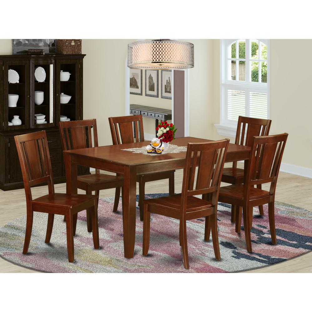 7  Pc  Dining  room  set  for  6-Kitchen  Table  and  6  Kitchen  Chairs. Picture 1