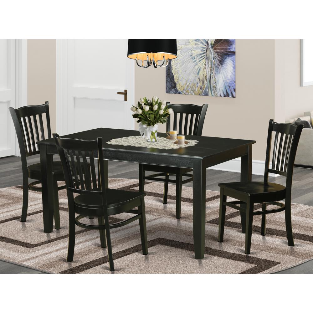 5  Pc  Dining  room  set  -  Dinette  Table  and  4  Kitchen  Dining  Chairs. Picture 1