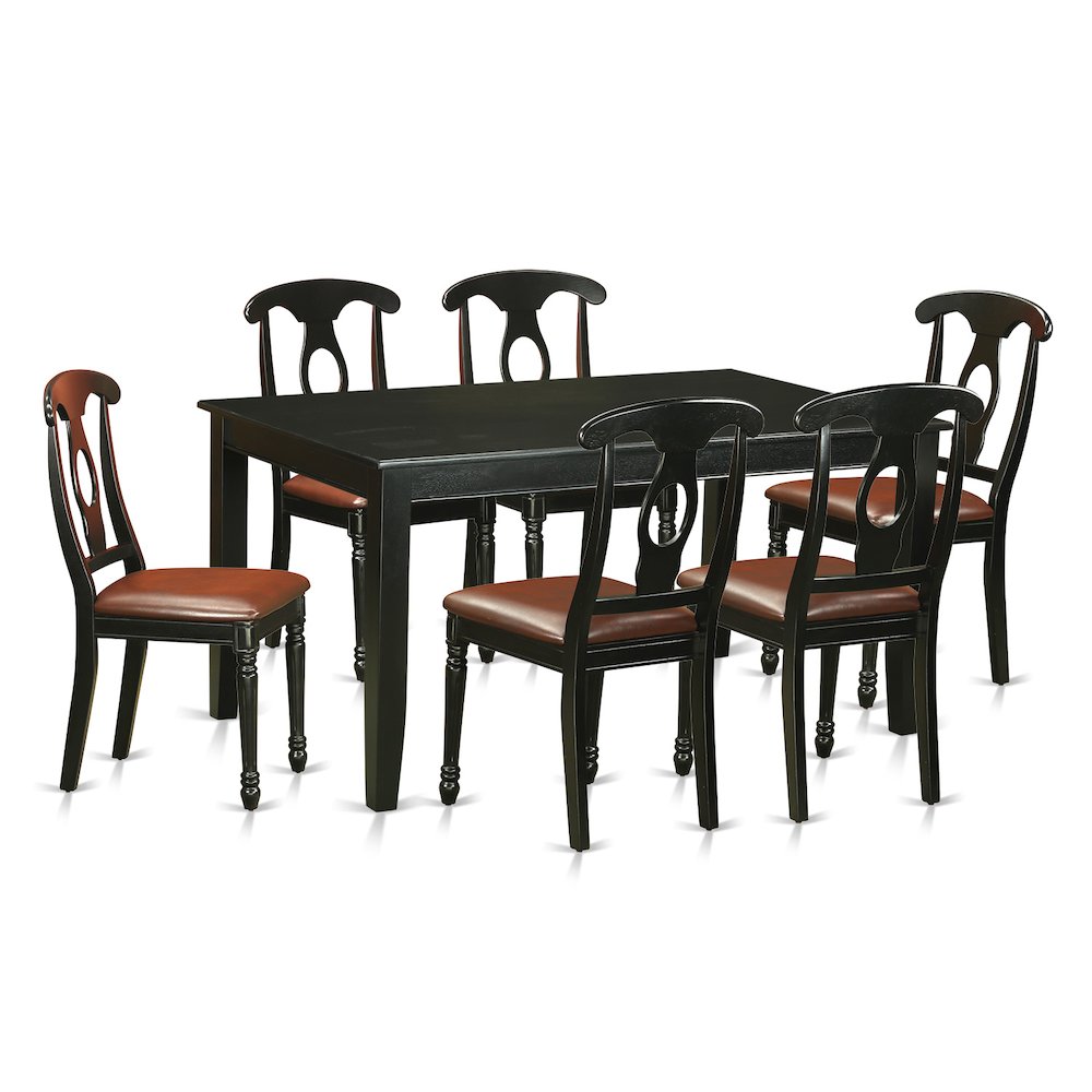 7  Pcs  Dining  room  sets  -Small  Kitchen  Table  and  6  Dining  Chairs. Picture 1
