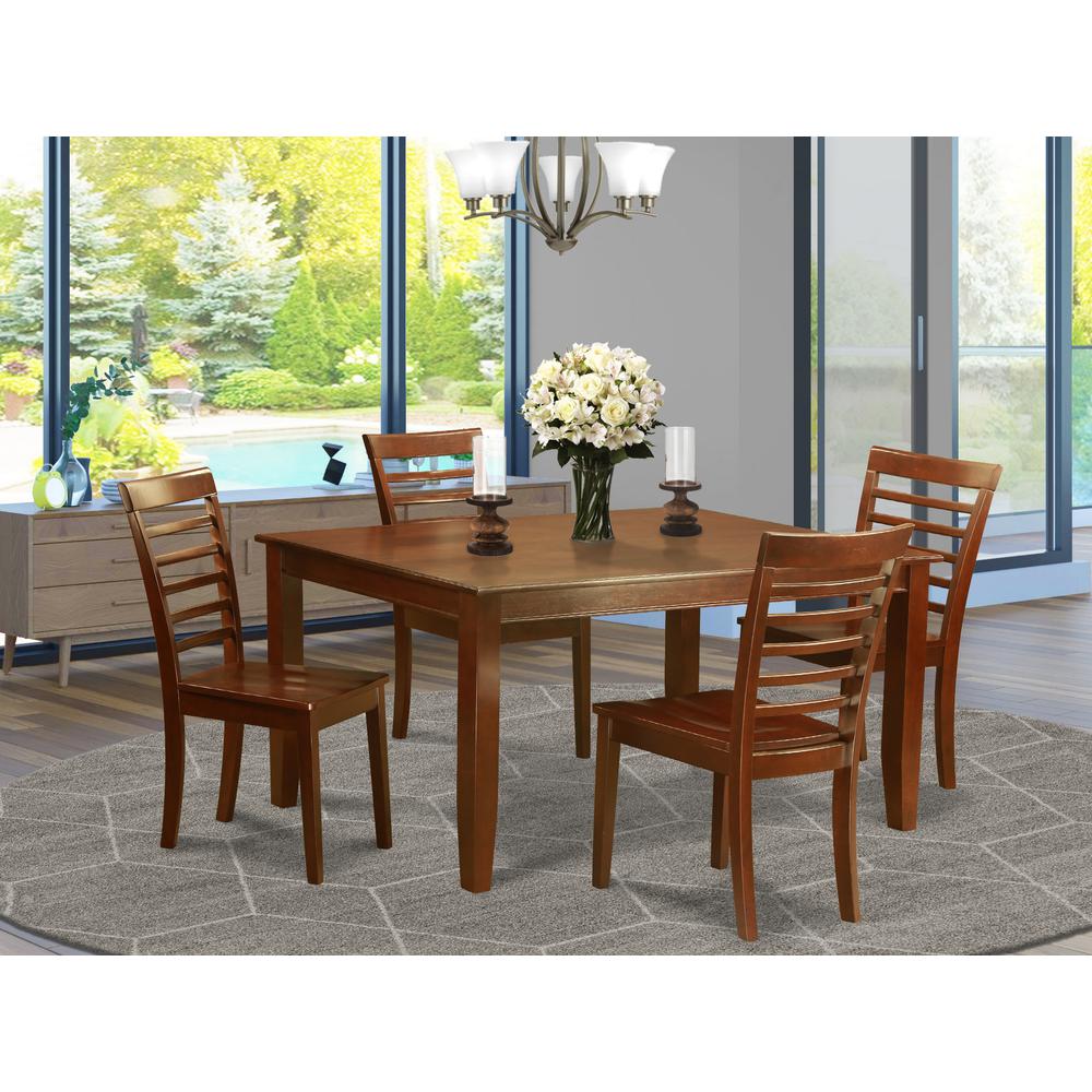 5  PC  Dining  set-Dining  Table  with  4  Kitchen  Chairs. Picture 1