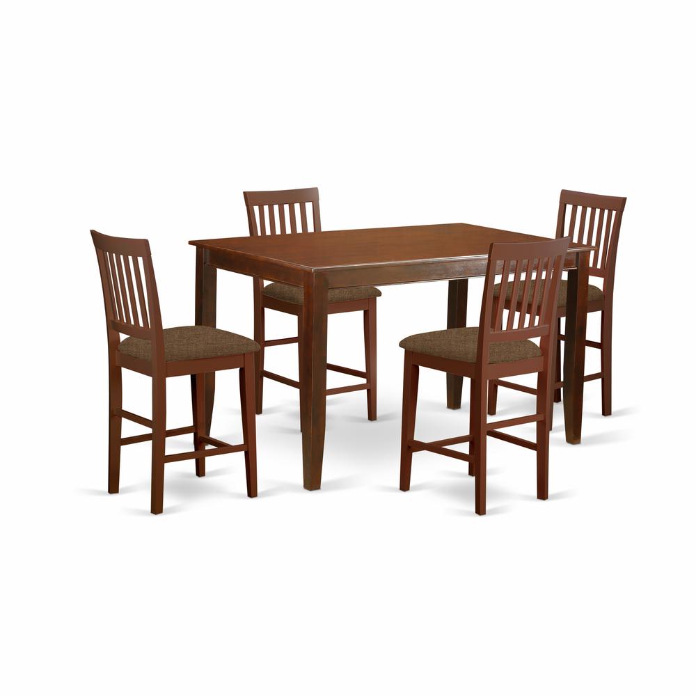 5  Pc  Counter  height  Table  set-  counter  height  Table  and  4  counter  height  Chairs. Picture 1