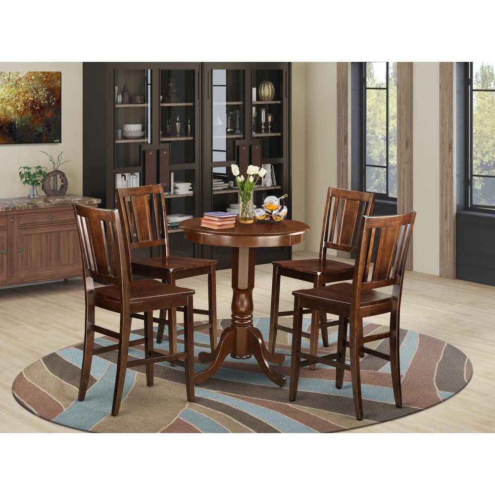 5  Pc  counter  height  Dining  set  -  high  Table  and  4  Kitchen  Dining  Chairs.. Picture 1