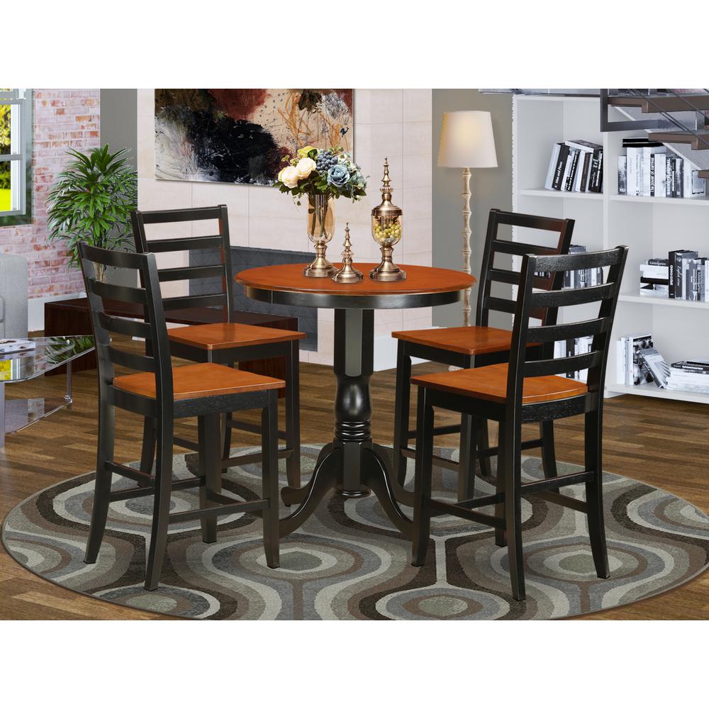 5  PC  counter  height  Dining  set-pub  Table  and  4  dinette  Chairs.. Picture 1