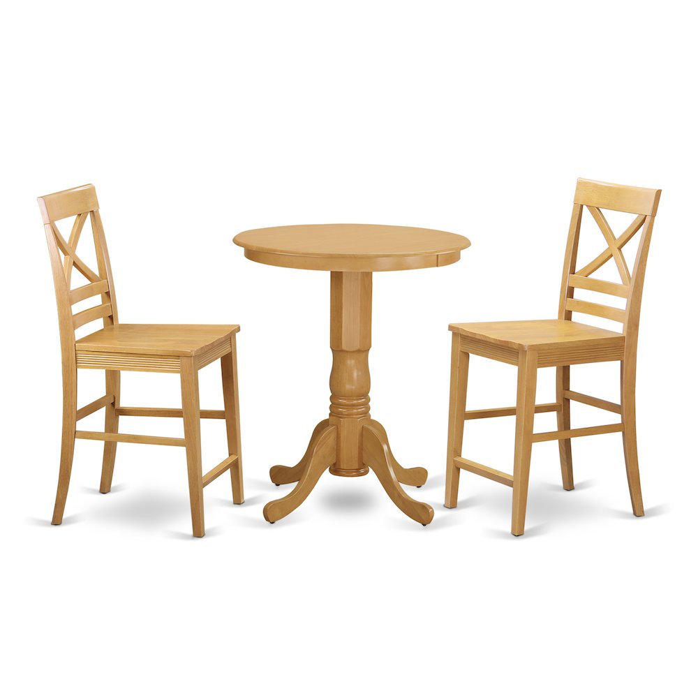 3  Pc  counter  height  pub  set  -  high  Table  and  2  Kitchen  Chairs.. Picture 1
