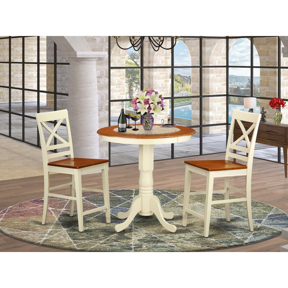 3  Pc  counter  height  Dining  set  -  counter  height  Table  and  2  counter  height  stool.. Picture 1