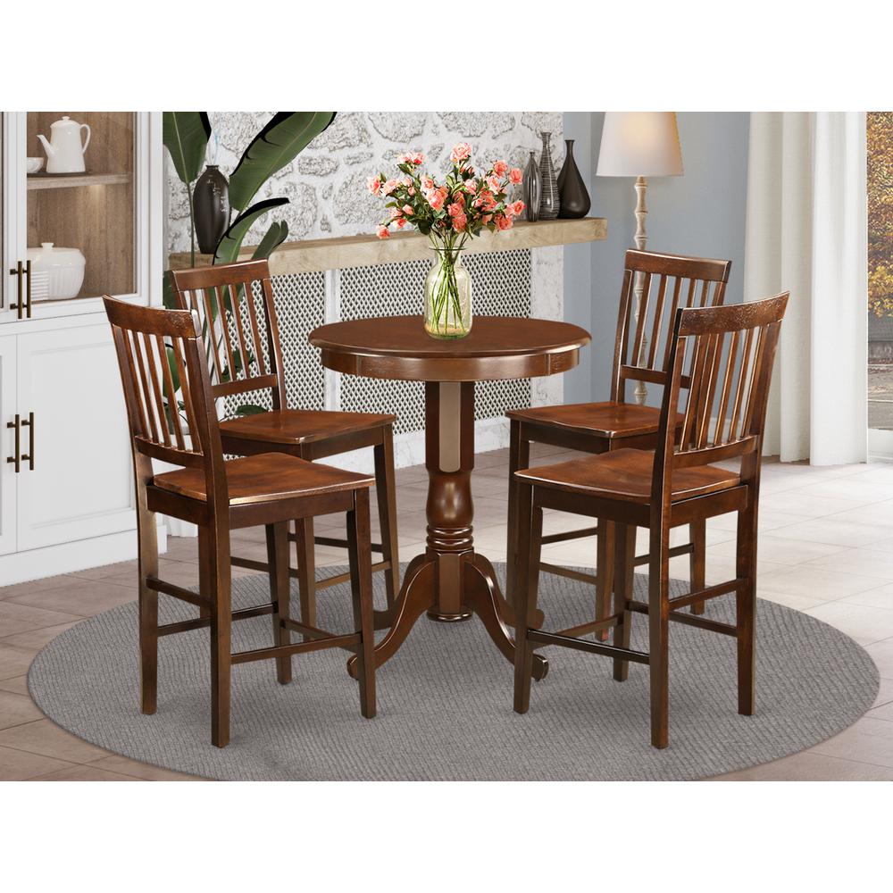 5  Pc  counter  height  pub  set-pub  Table  and  4  Dining  Chairs.. Picture 1
