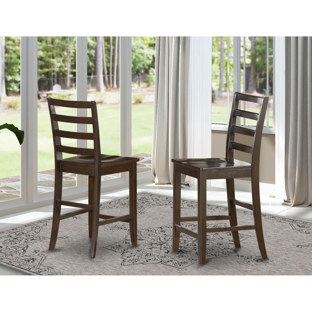 Fairwinds  Stool    Wood  Seat  with  lader  back,  Set  of  2. Picture 1