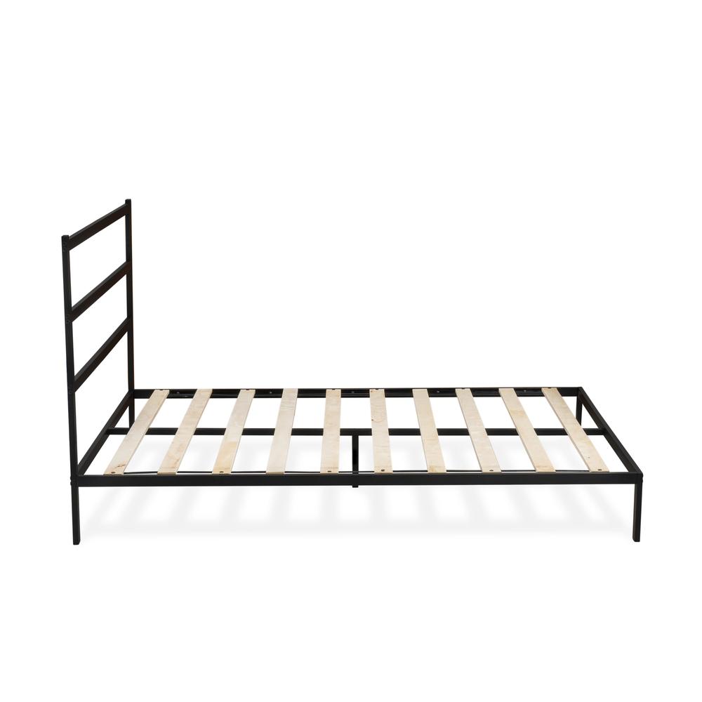Fulton Queen Platform Bed with 5 Metal Legs - Magnificent Bed in Powder Coating Black Color. Picture 5